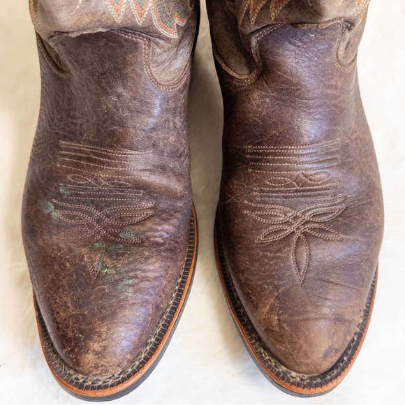 Brown Western Cowboy Boots Tony Lama - Picture 5 of 9